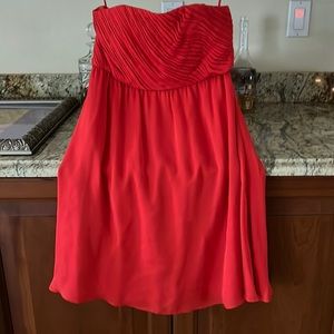 Size 4 Alice + Olivia strapless red dress